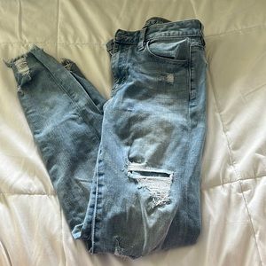 size 0 short american eagle skinny jeans